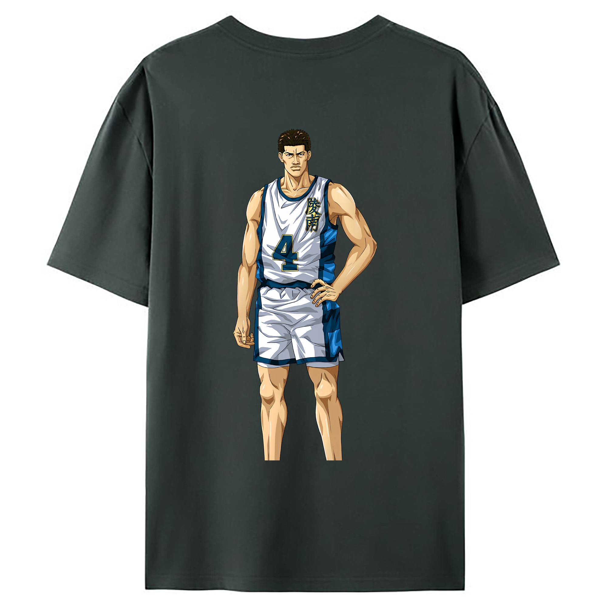 （画像用） SLAM DUNK／スラムダンク 綿100％ メンズ半袖Tシャツ（バックプリント） 通気性